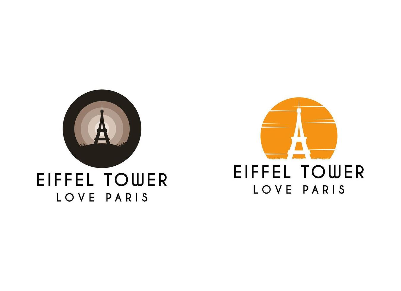 eiffel torre dentro Paris logotipo Projeto. Paris e eiffel torre logotipo vetor