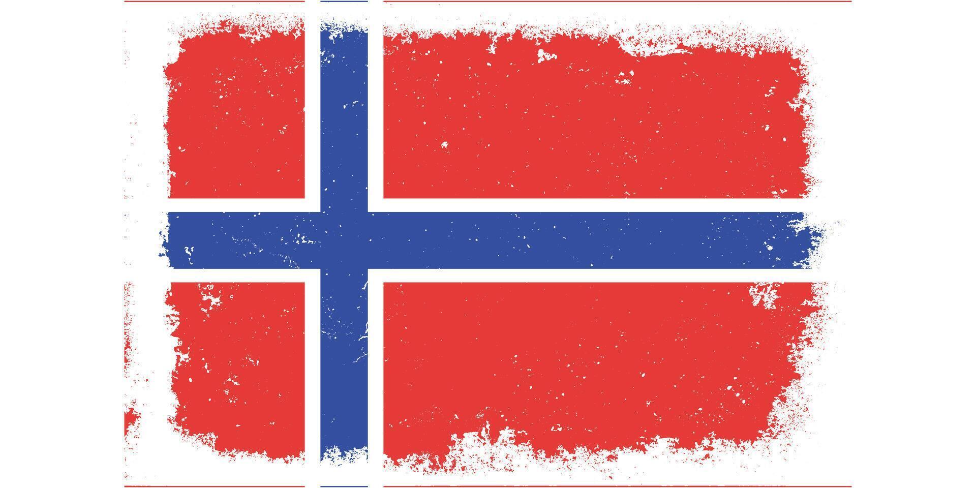 plano Projeto grunge Noruega bandeira fundo vetor