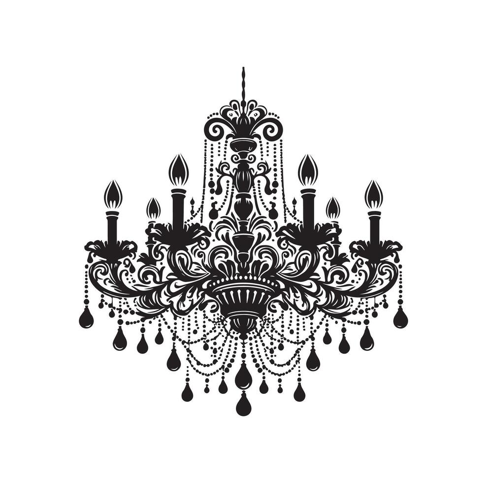 lustre ilustração ícone silhueta estilo vetor