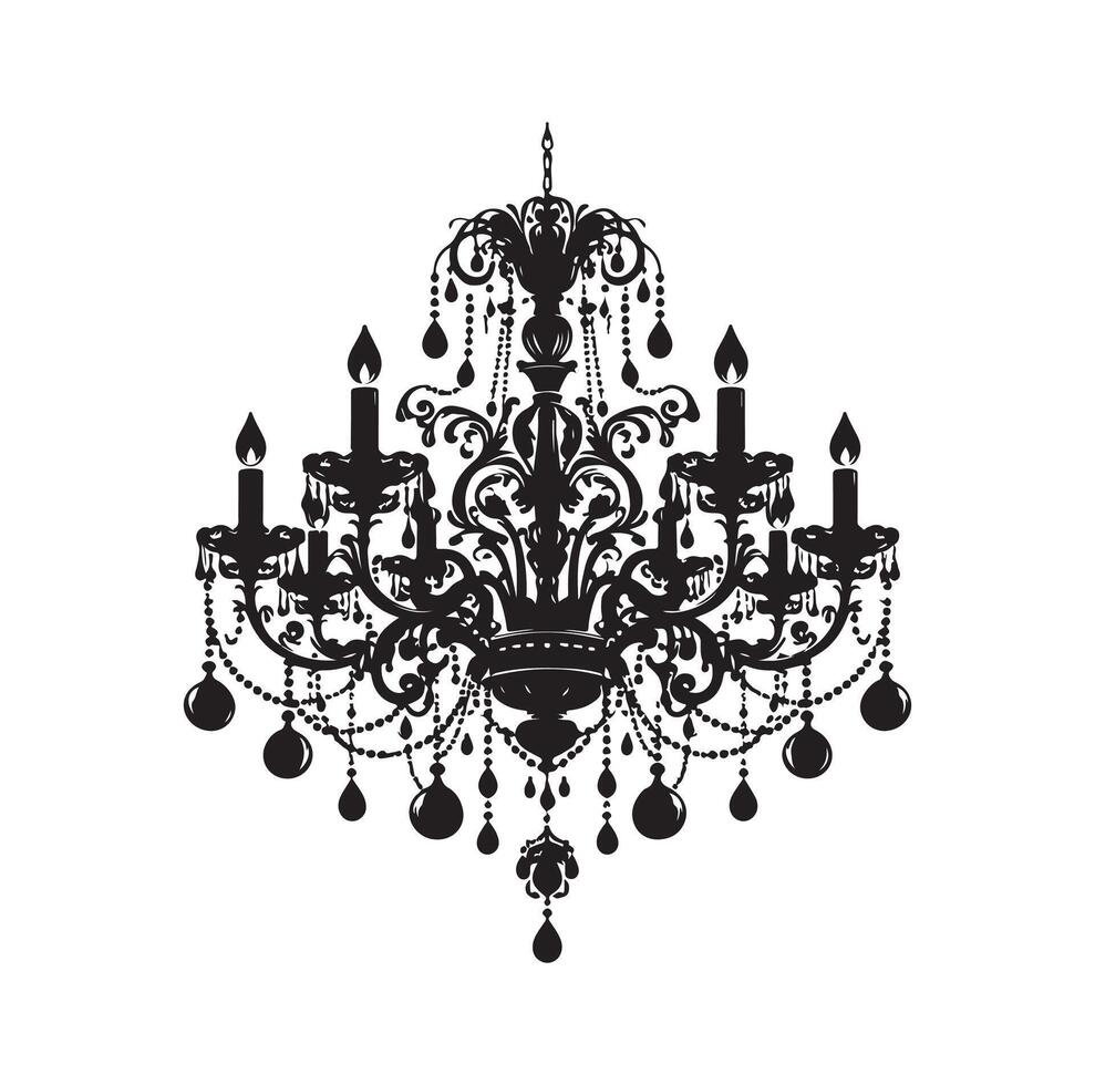 lustre ilustração ícone silhueta estilo vetor