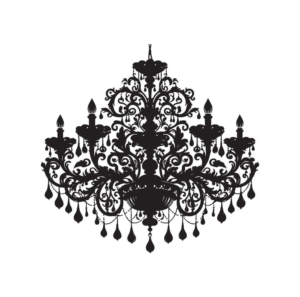 lustre ilustração ícone silhueta estilo vetor