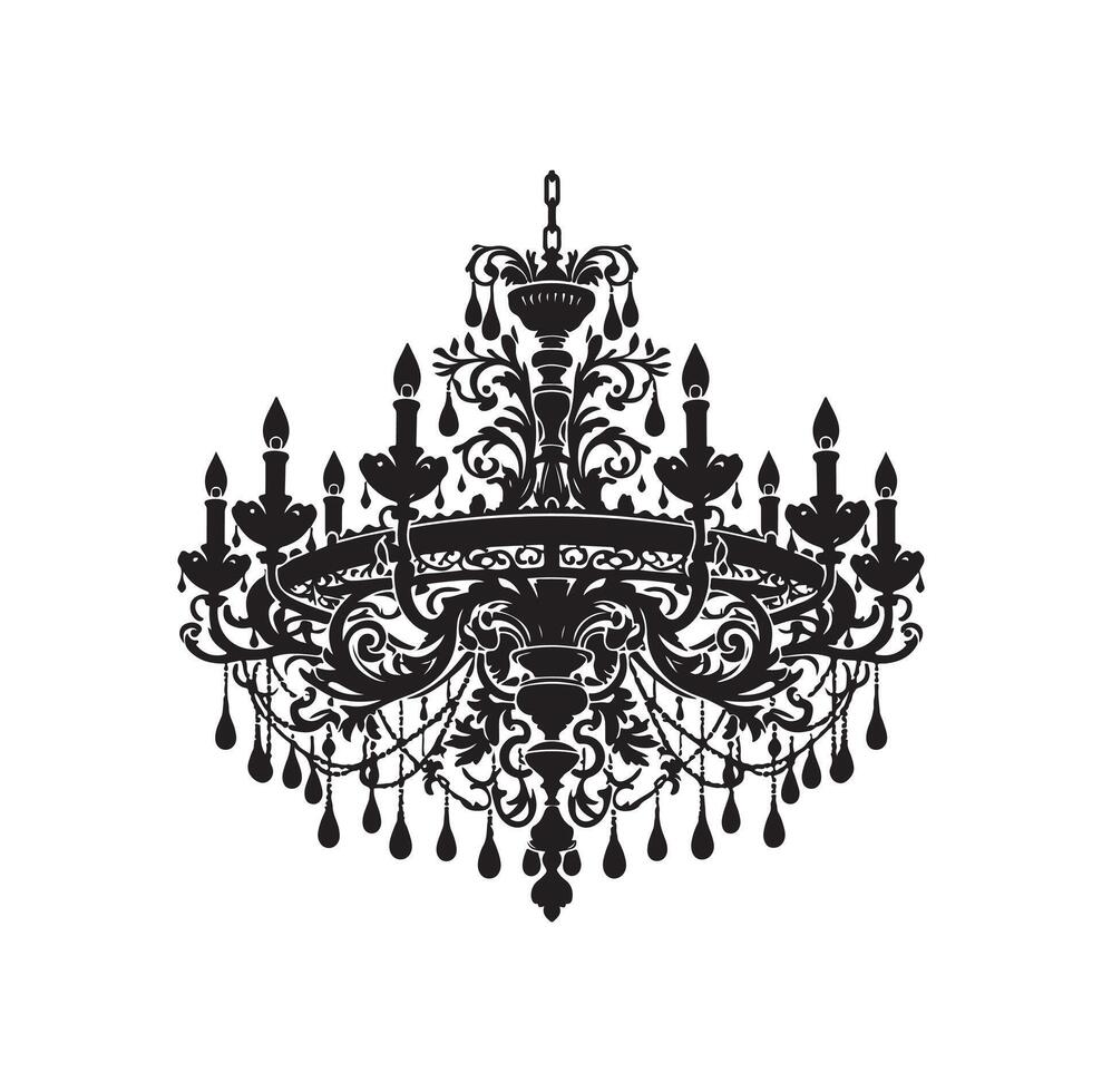 lustre ilustração ícone silhueta estilo vetor