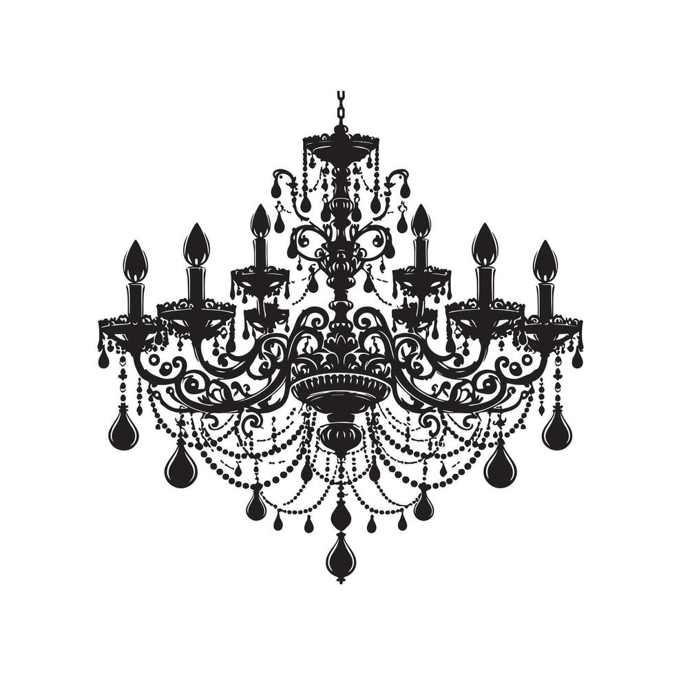 lustre ilustração ícone silhueta estilo vetor