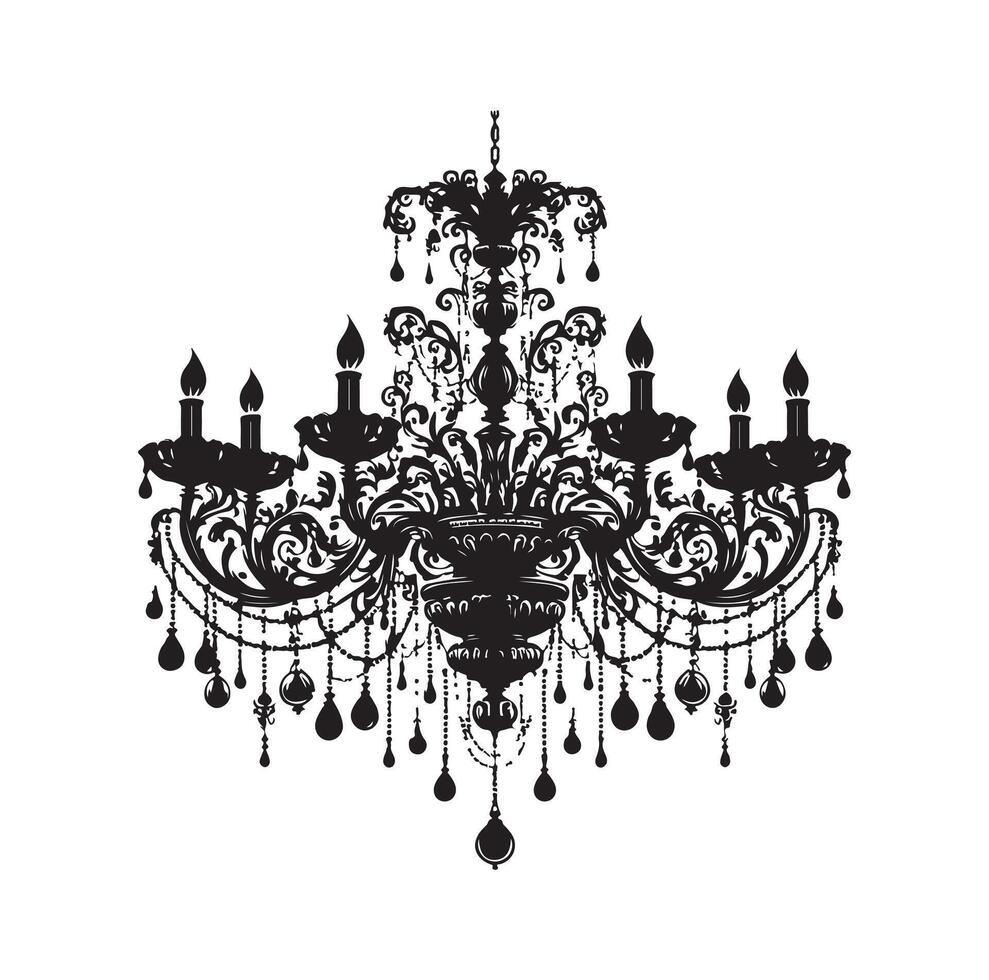 lustre ilustração ícone silhueta estilo vetor