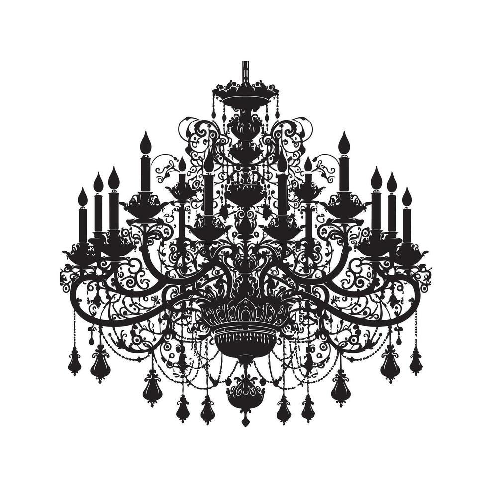 lustre ilustração ícone silhueta estilo vetor