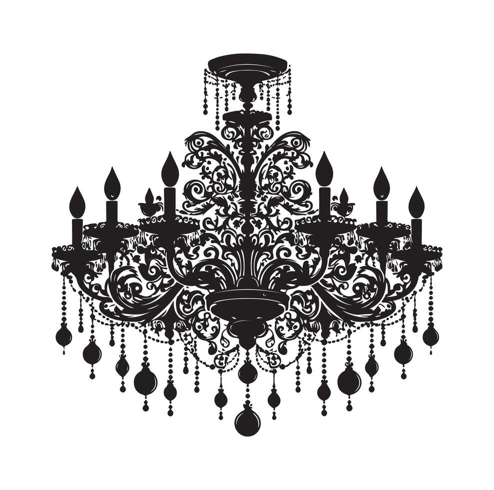 lustre ilustração ícone silhueta estilo vetor