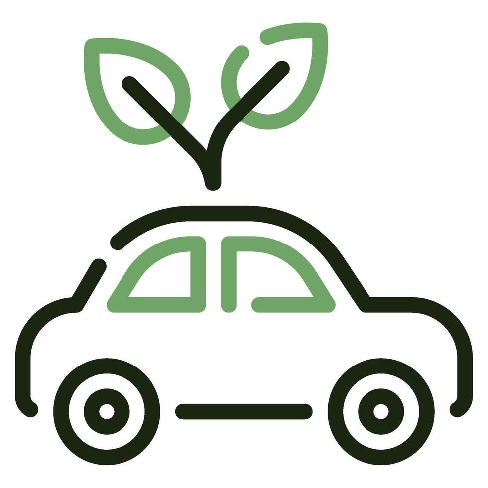 eco carro ícone para rede, aplicativo, infográfico, etc vetor