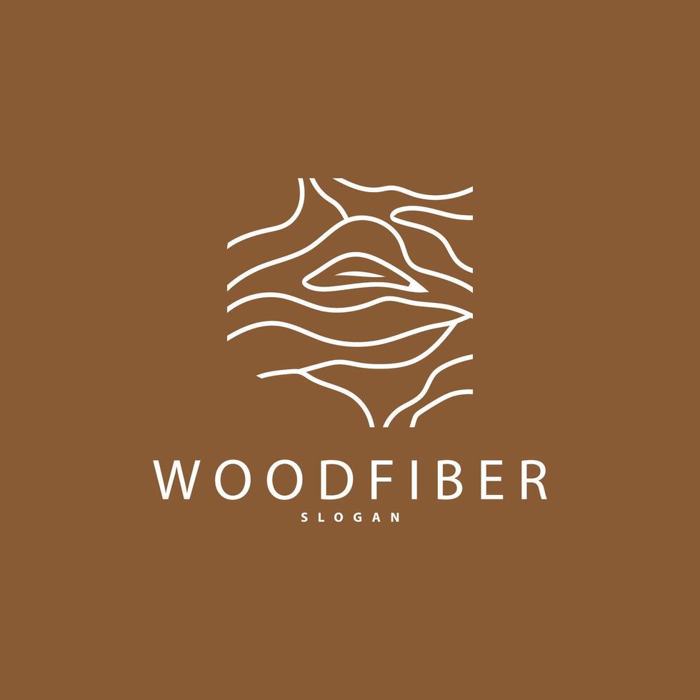 madeira logotipo, madeira fibra latido camada, árvore tronco inspiração ilustração Projeto vetor