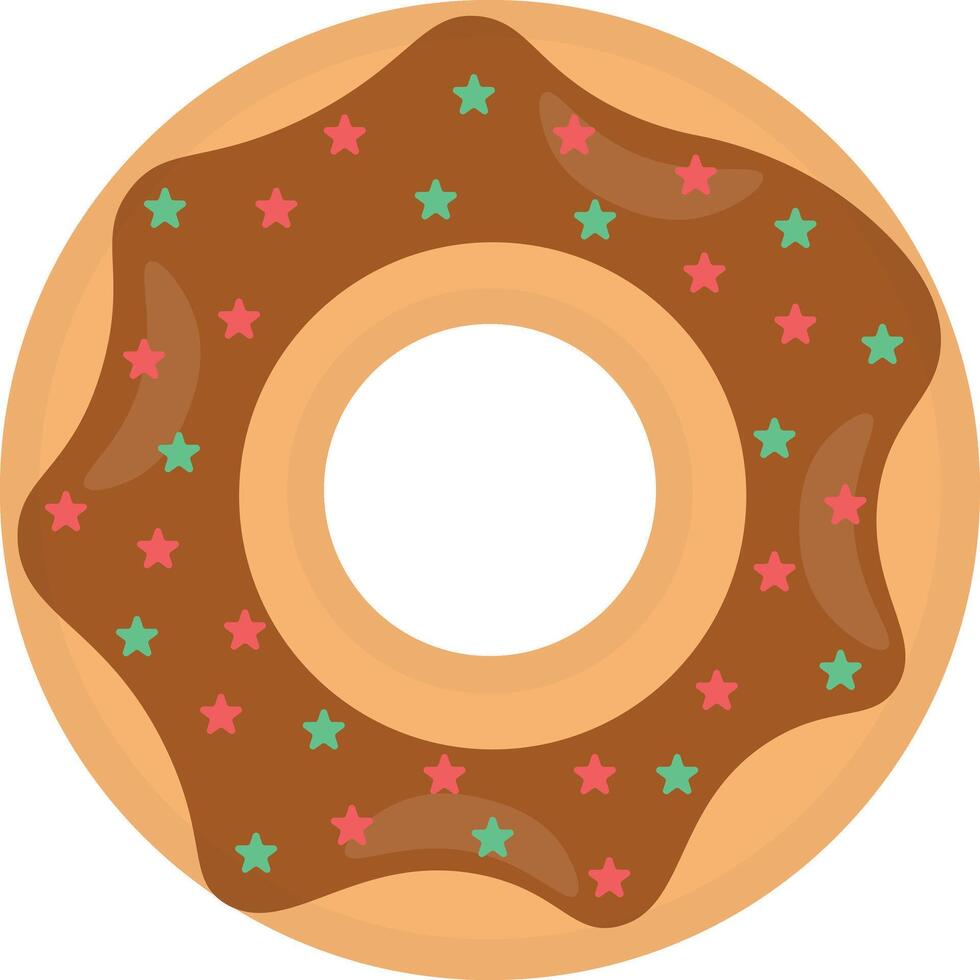 doce rosquinhas ilustração. delicioso lanche. com chocolate, macha, e Rosa envidraçado lanche em branco fundo. vetor