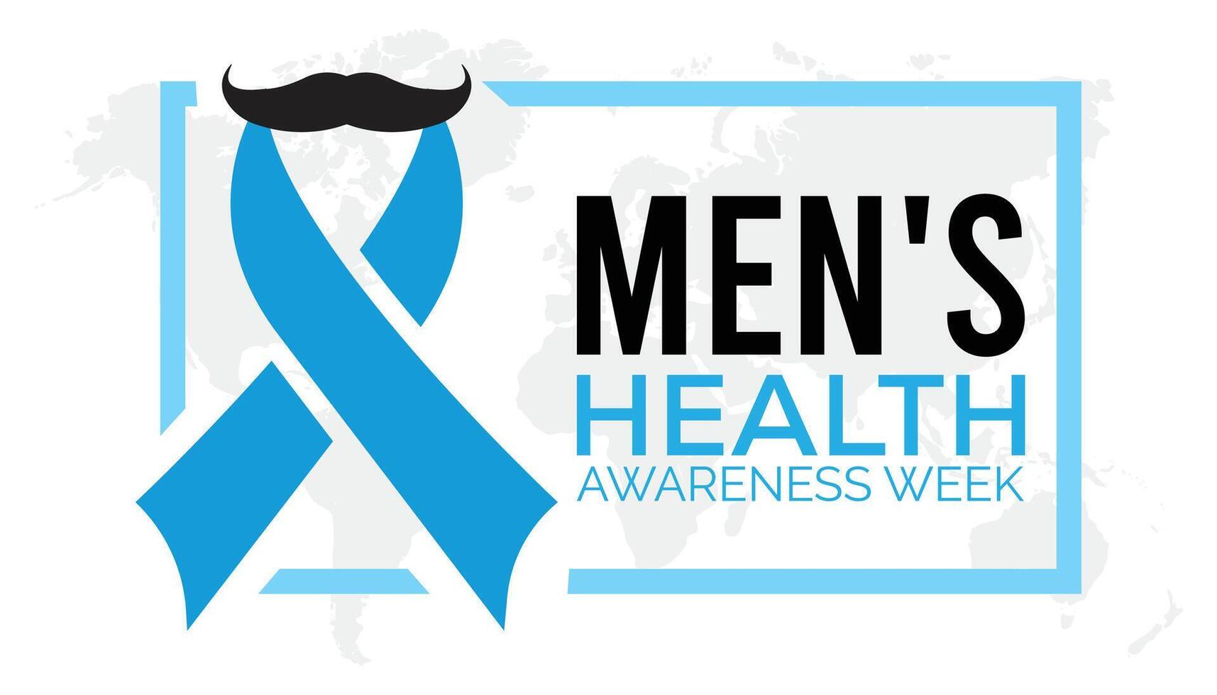 masculino saúde consciência semana observado cada ano dentro junho. modelo para fundo, bandeira, cartão, poster com texto inscrição. vetor