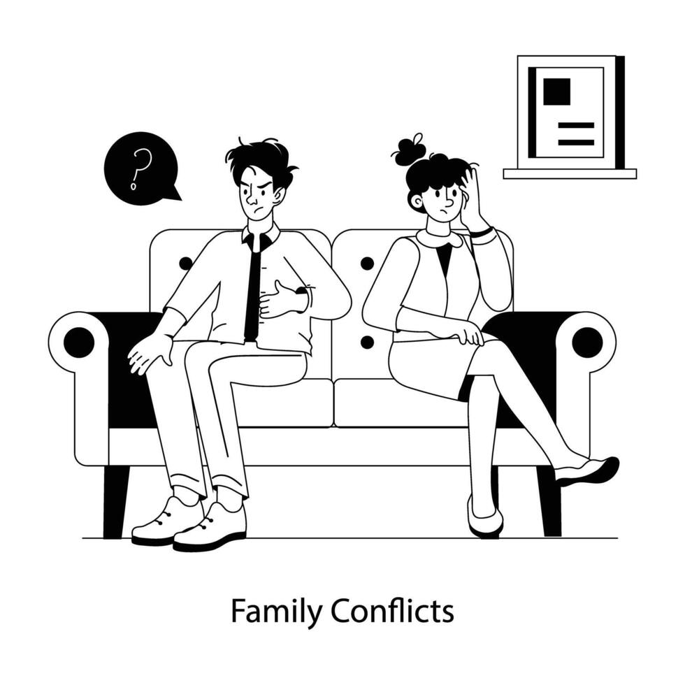 na moda família conflitos vetor
