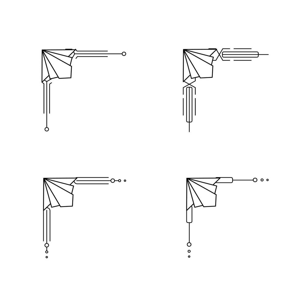 arte deco linha fronteira. moderno árabe ouro quadros, decorativo linhas fronteiras e geométrico dourado rótulo quadro, Armação Projeto elementos vetor