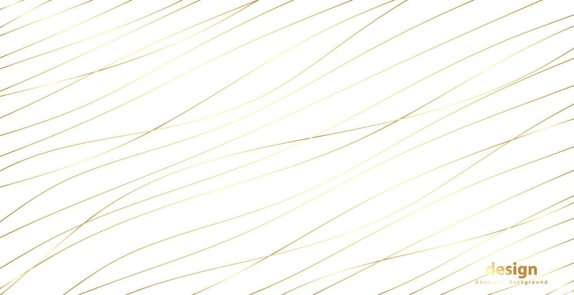 abstrato fundo com ouro ondas. luxo papel cortar fundo, dourado padrão, meio-tom gradientes, cobrir modelo, geométrico formas, moderno mínimo bandeira. 3d ilustração. vetor