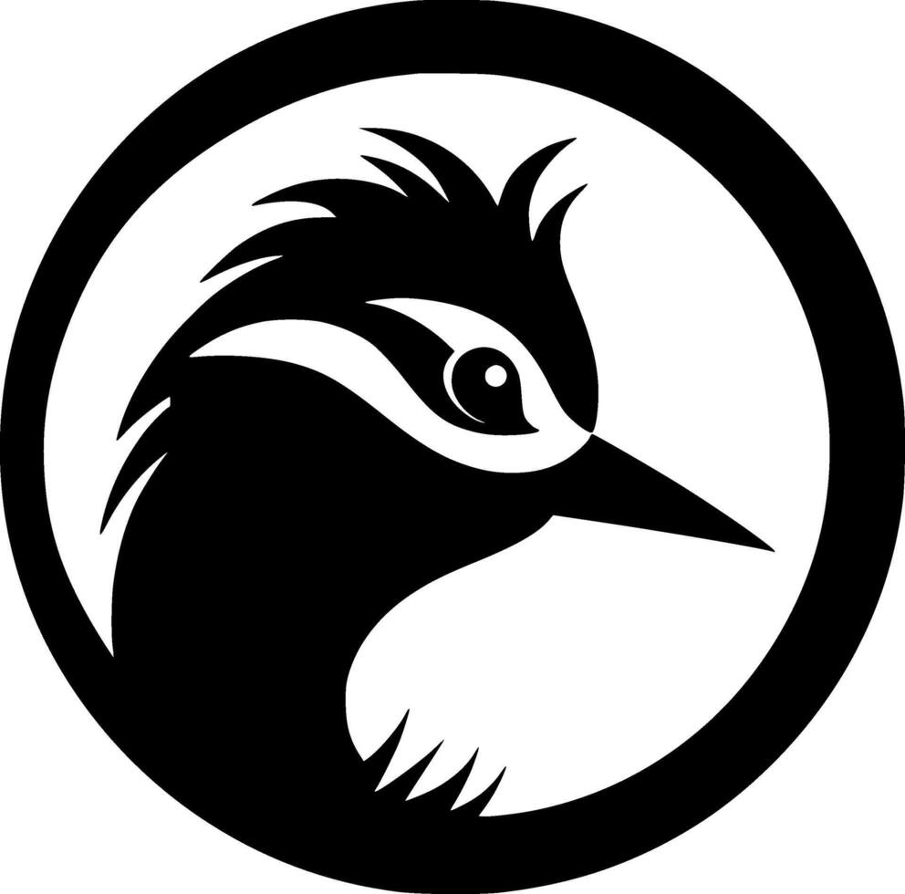 pássaro - minimalista e plano logotipo - ilustração vetor