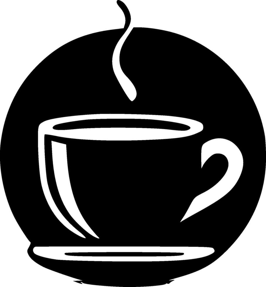 café, Preto e branco ilustração vetor