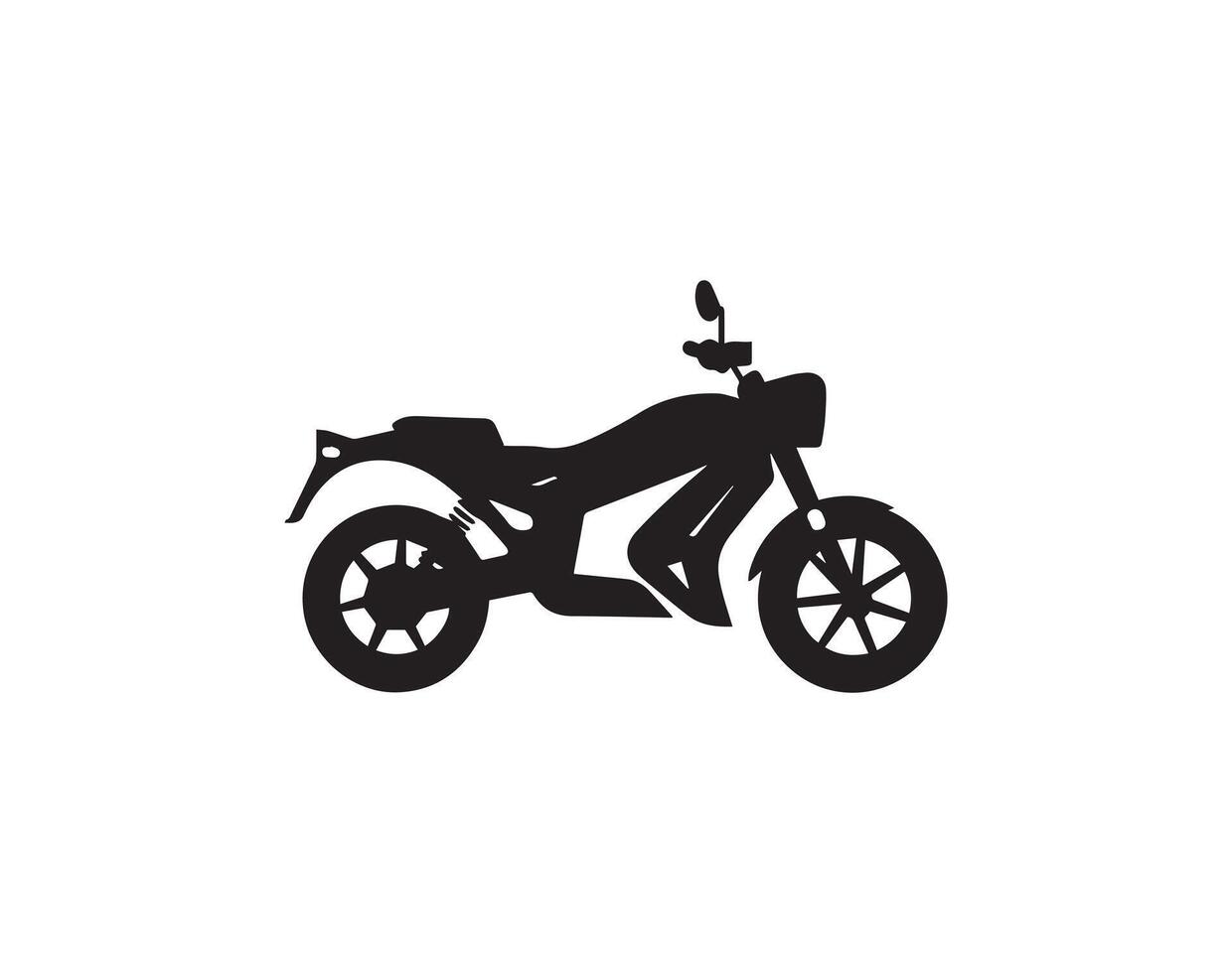 motocicleta ícone e símbolo modelo ilustração. motocicleta silhueta. vetor