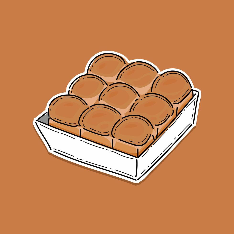 delicioso leite pão ou suave pão Hokkaido leite ilustração logotipo, leite pão Tailândia pão ilustração japonês caseiro doce assar bolo pão padaria Indonésia vetor
