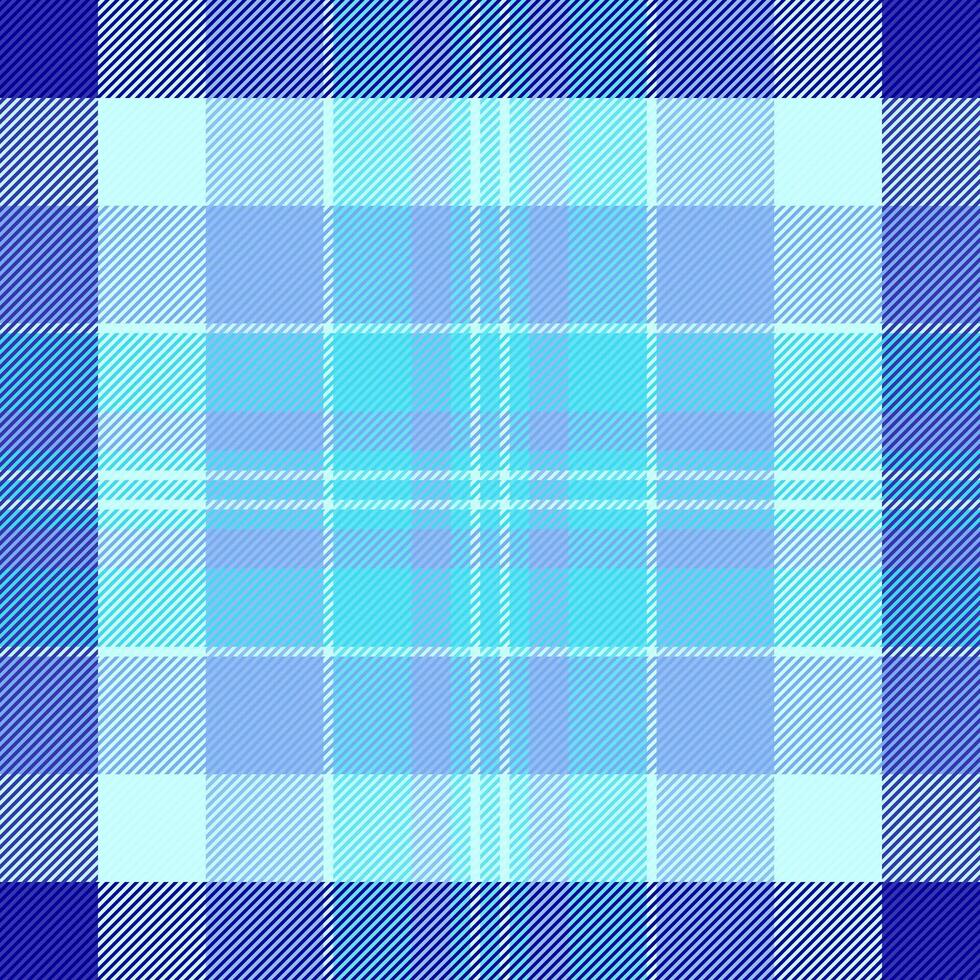 construir desatado xadrez verificar, desgastado padronizar textura fundo. página tartan têxtil tecido dentro azul e luz cores. vetor