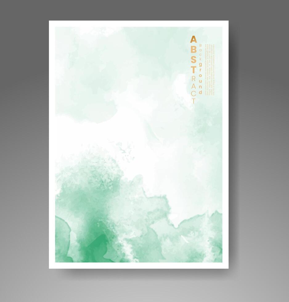 cartões com fundo aquarela. design para sua capa, data, cartão postal, banner, logotipo. vetor