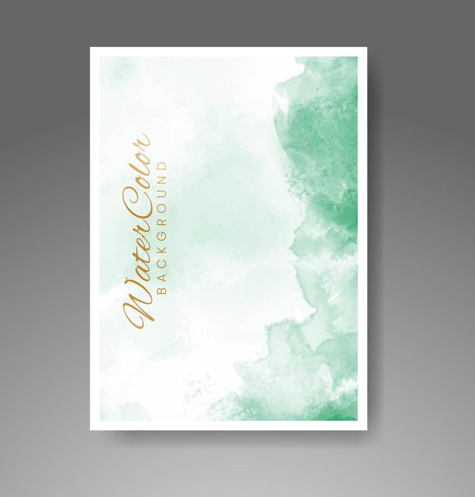 cartões com fundo aquarela. design para sua capa, data, cartão postal, banner, logotipo. vetor