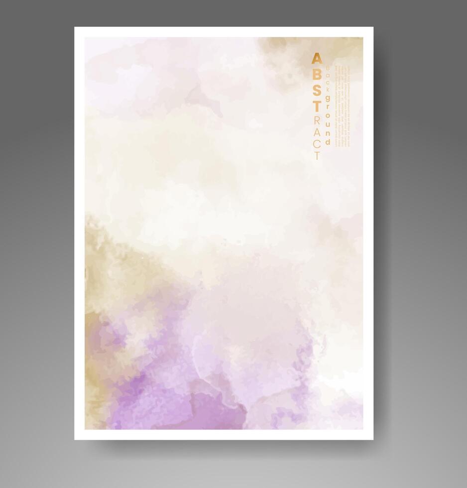 cartões com fundo aquarela. design para sua capa, data, cartão postal, banner, logotipo. vetor