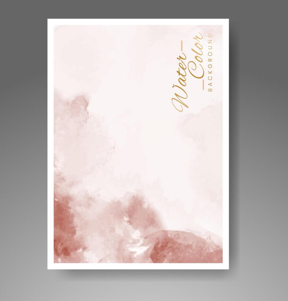 cartões com fundo aquarela. design para sua capa, data, cartão postal, banner, logotipo. vetor