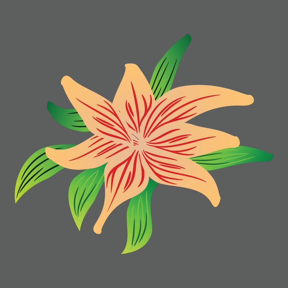 ilustração decorativa floral vetor