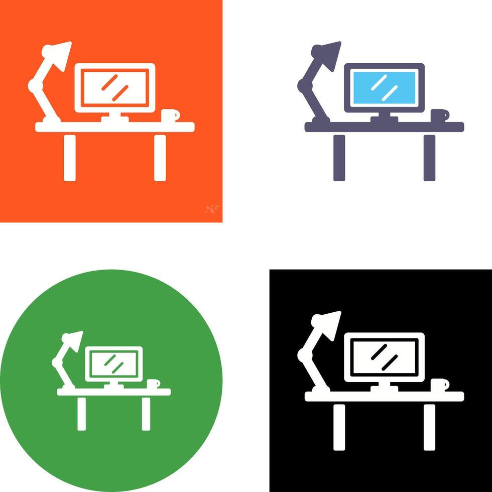 design do ícone do espaço de trabalho vetor