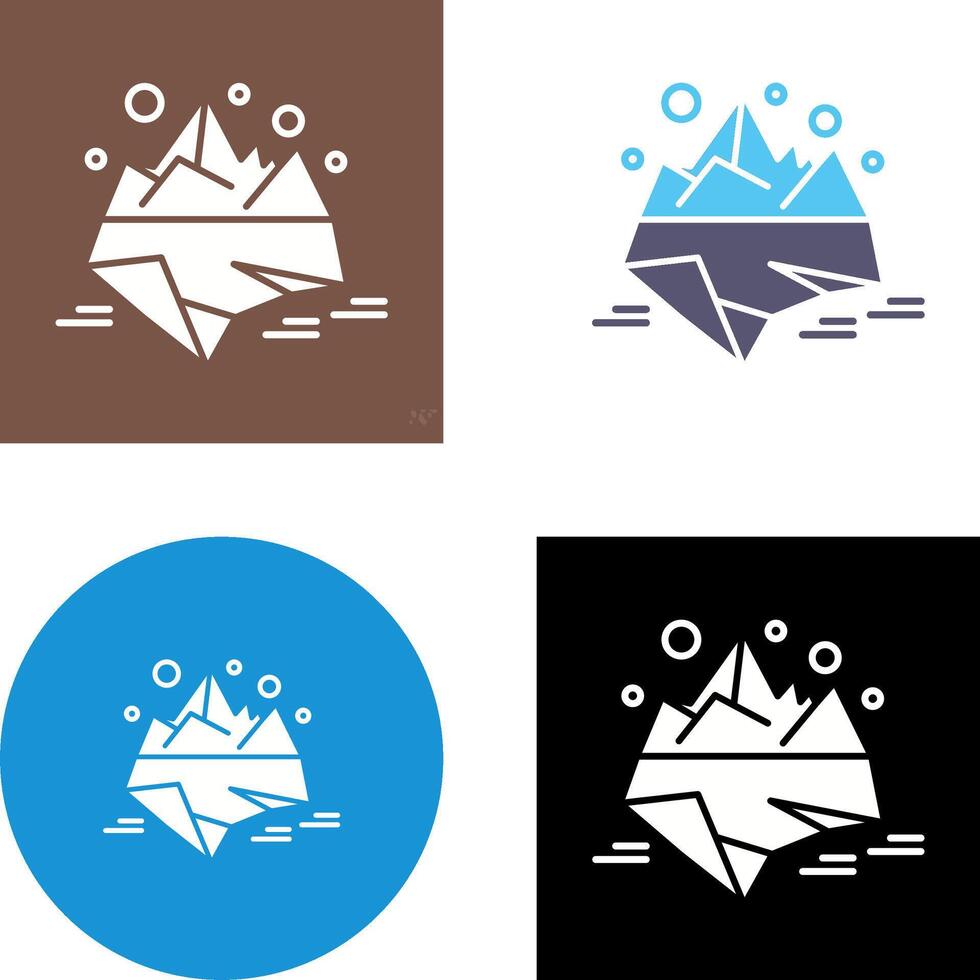 design de ícone de iceberg vetor