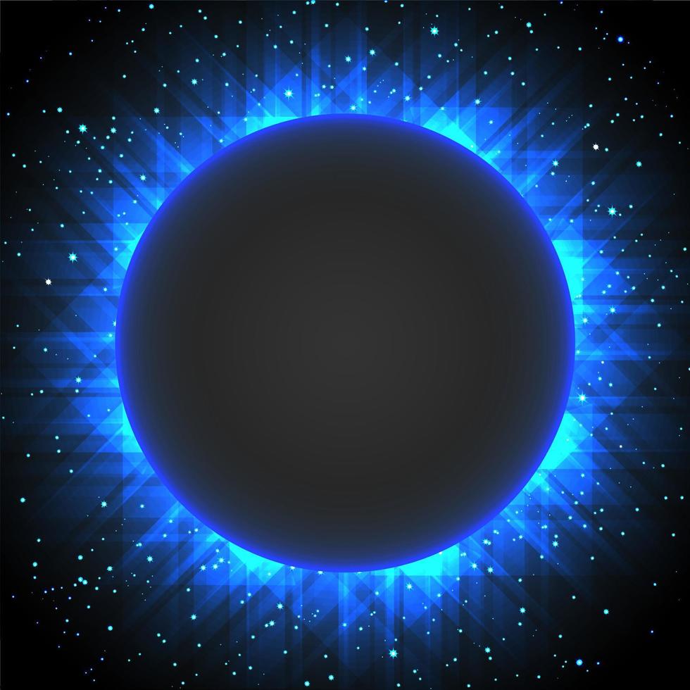 eclipse fundo azul vetor