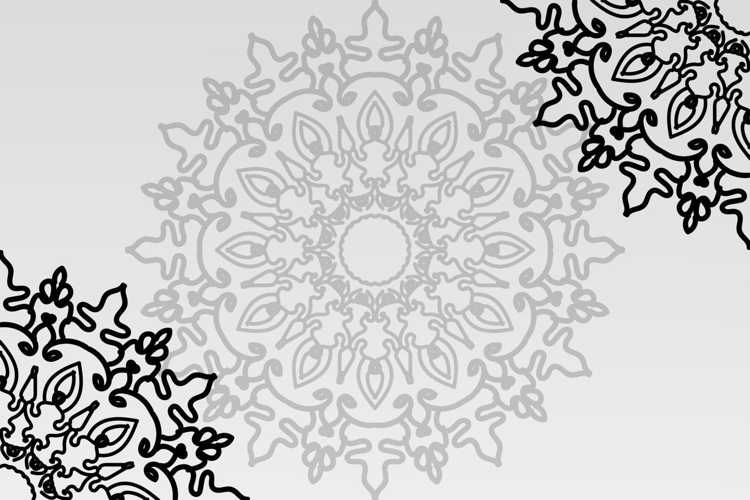 fundo abstrato com mandala vetor