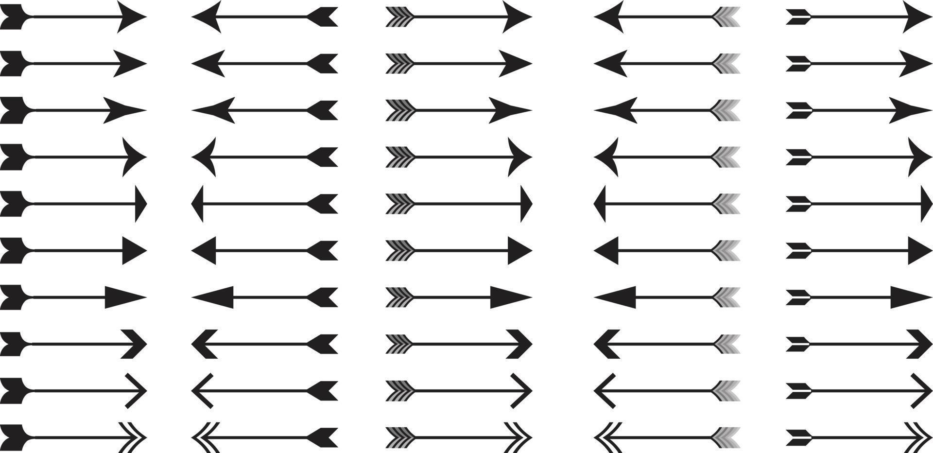 coleção de conjunto de setas vetor