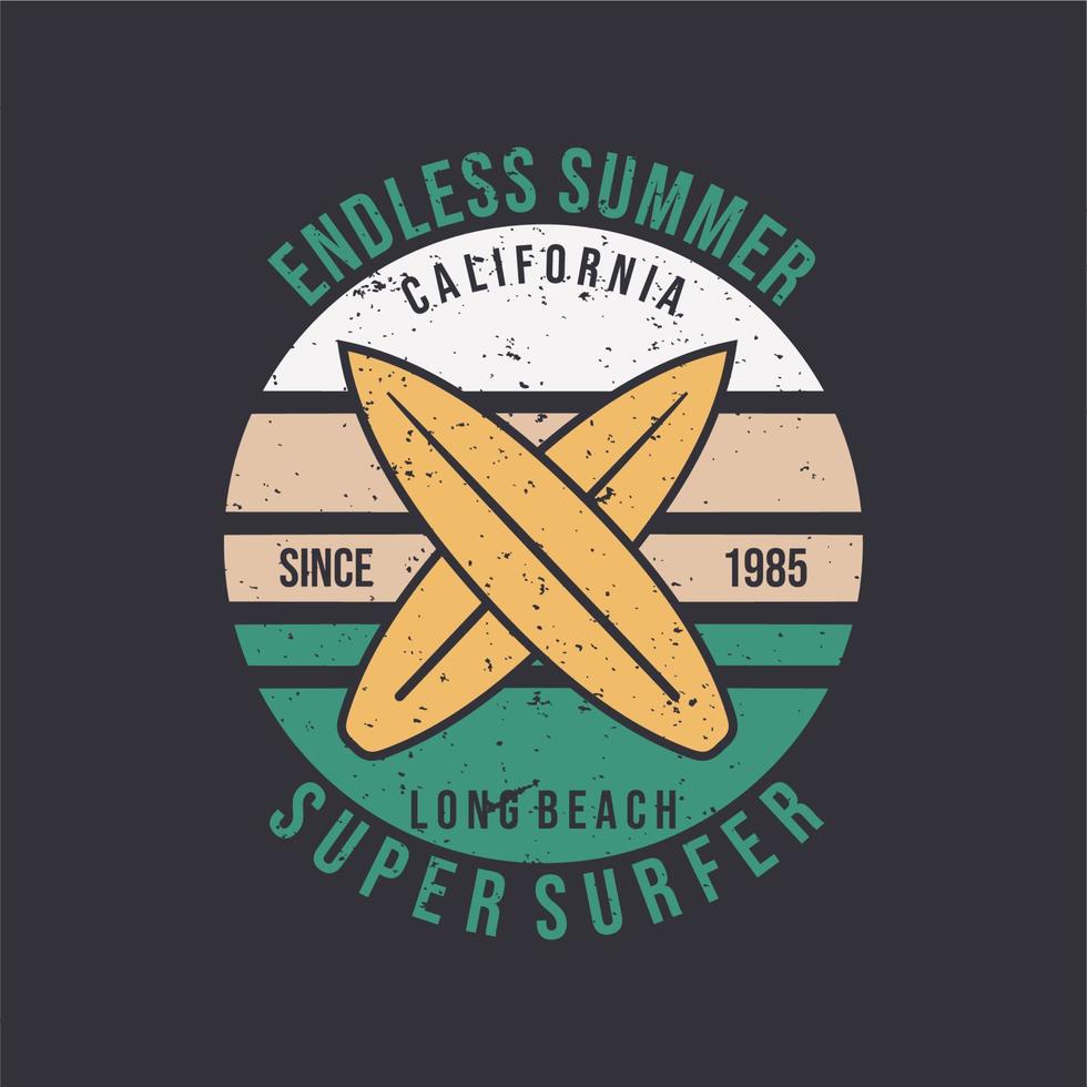 logo design infinito verão california long beach super surfista