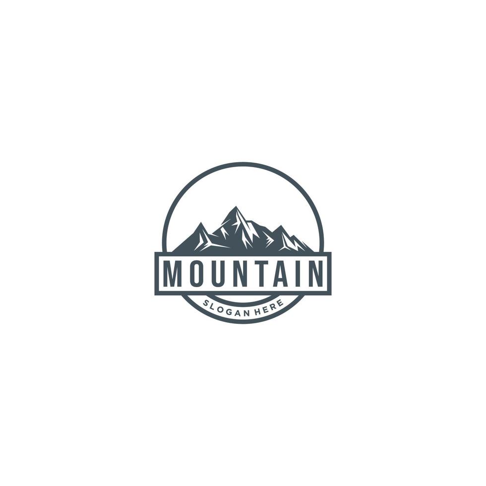 modelo de logotipo da mountin, vetor, ícone em fundo branco vetor