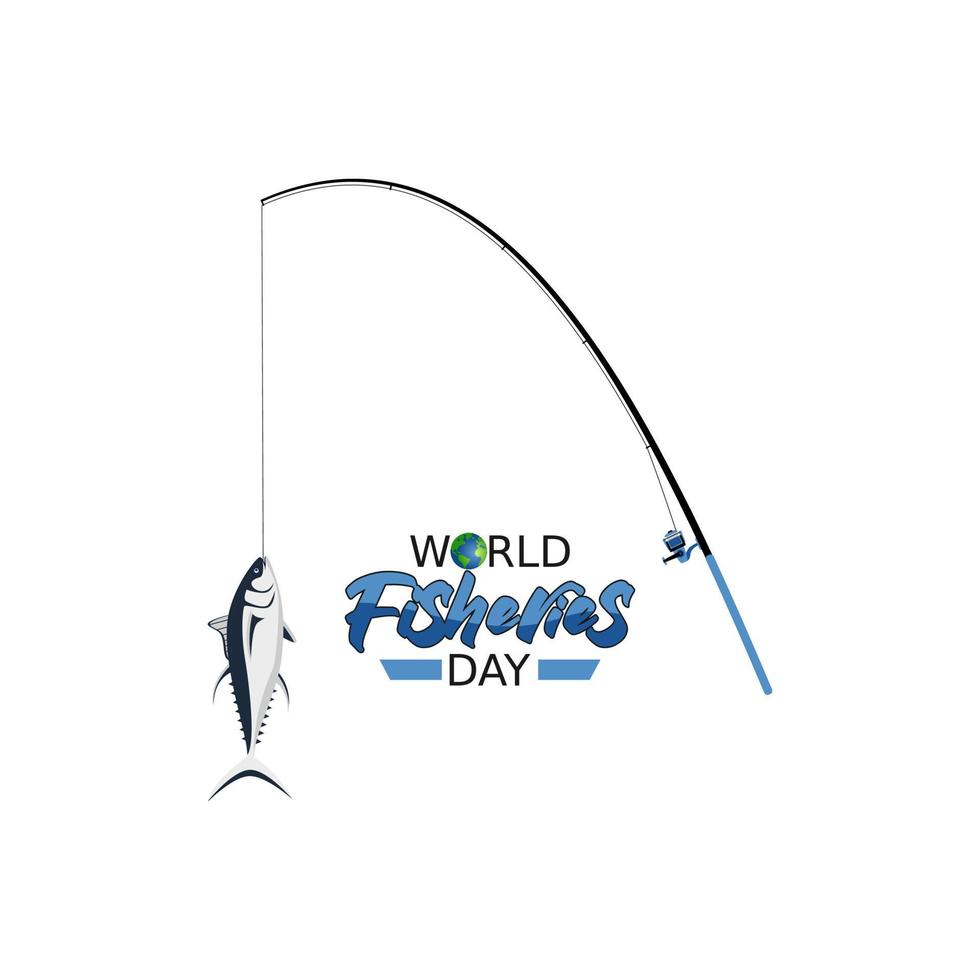 gráfico de vetor do dia mundial da pesca, bom para a celebração do dia  mundial da pesca. design plano. ilustração do flyer . 4508113  Vetor no Vecteezy