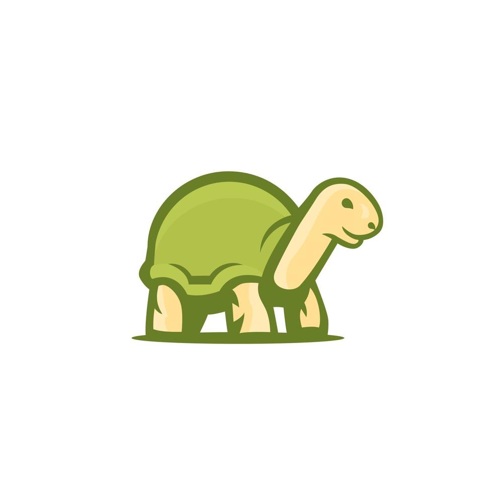 logotipo de vetor de tartaruga em branco