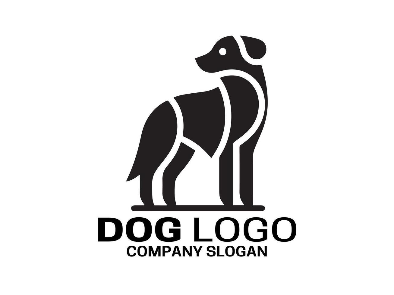 cachorro logotipo Projeto ilustração vetor