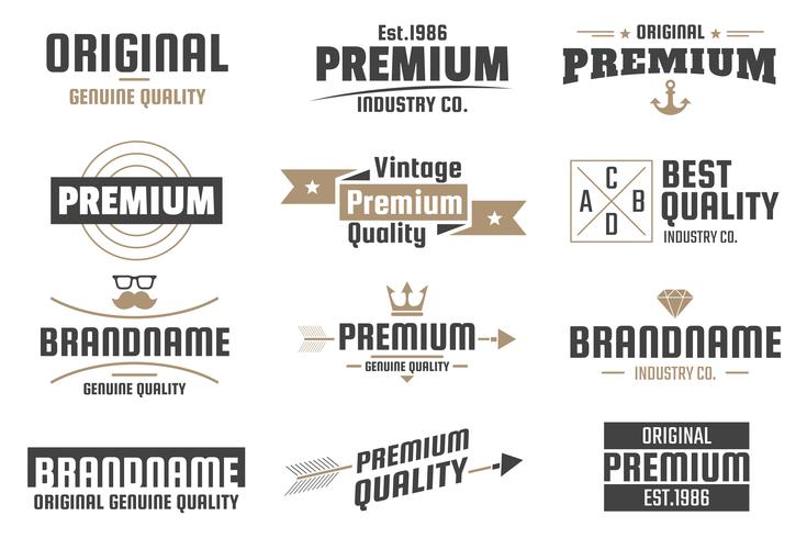 Vintage Retro Vector Logo para banner