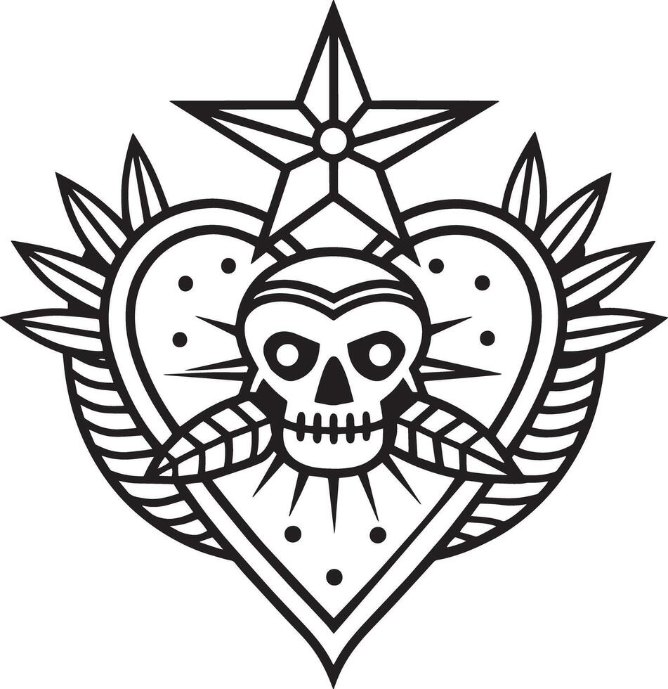 tribal tatuagem Projeto ilustração isolado em branco fundo vetor