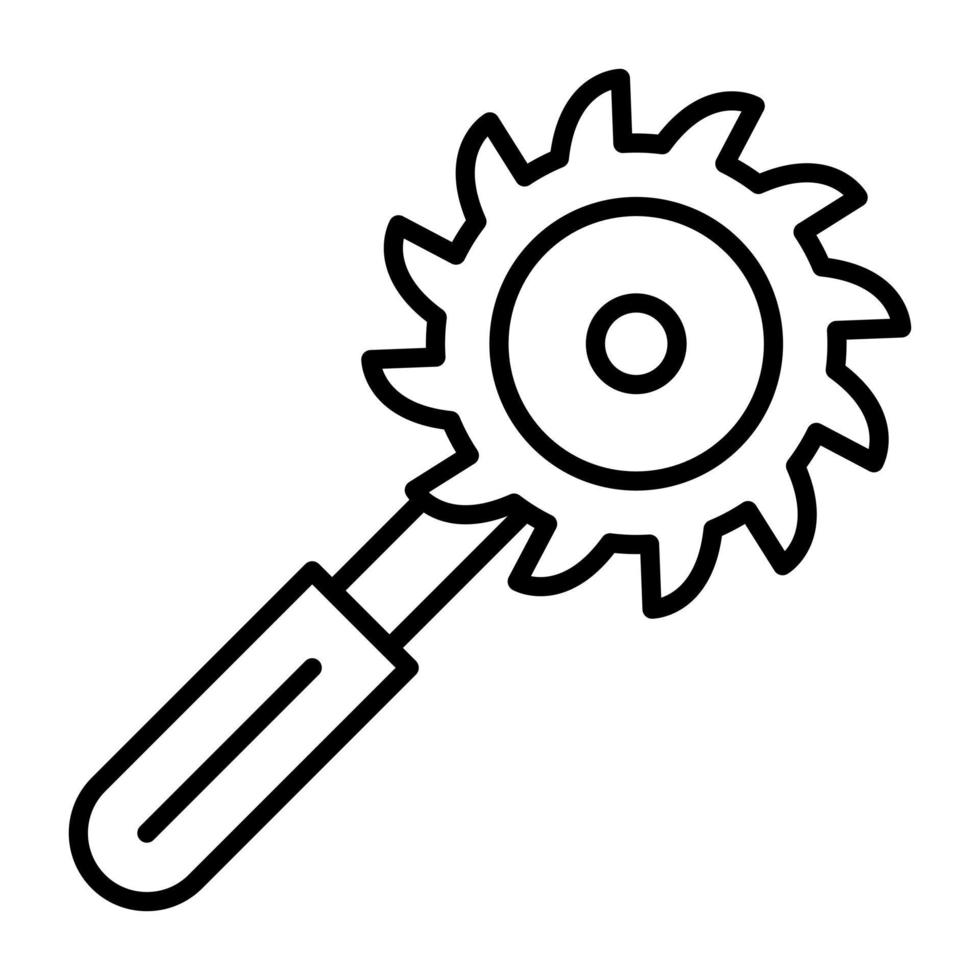 ícone de linha de ferramenta de corte vetor