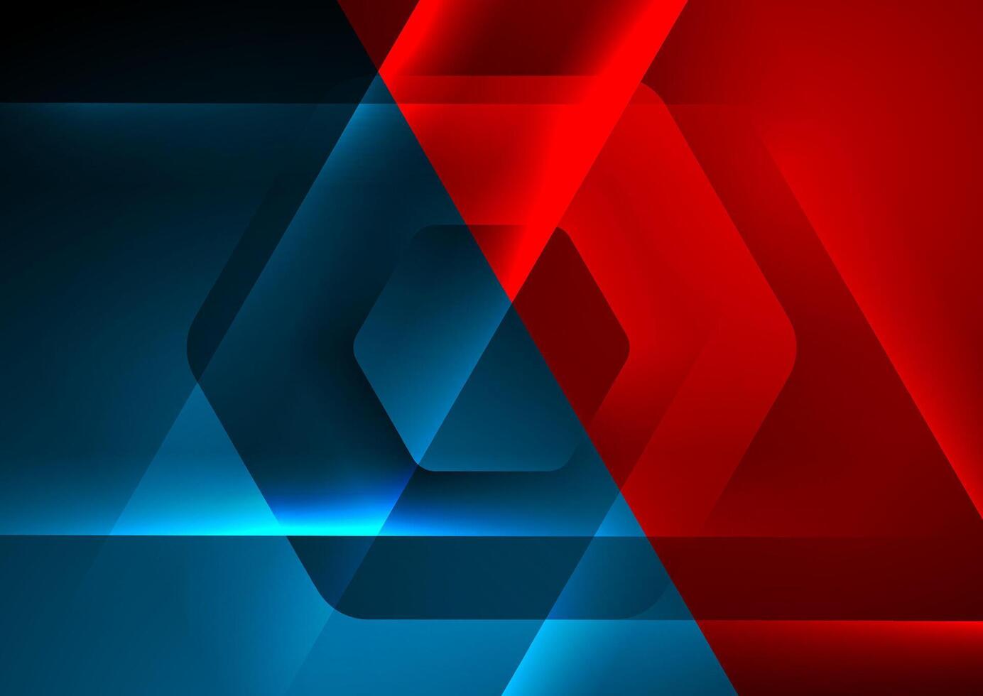 oi-tech abstrato futurista fundo com brilhando linhas e hexágonos vetor