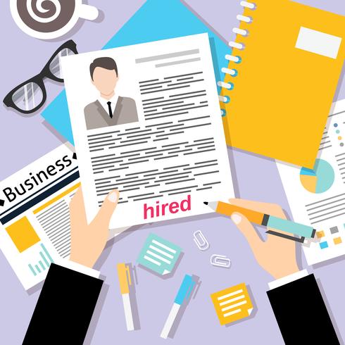 Fundo de cv de negócios vetor