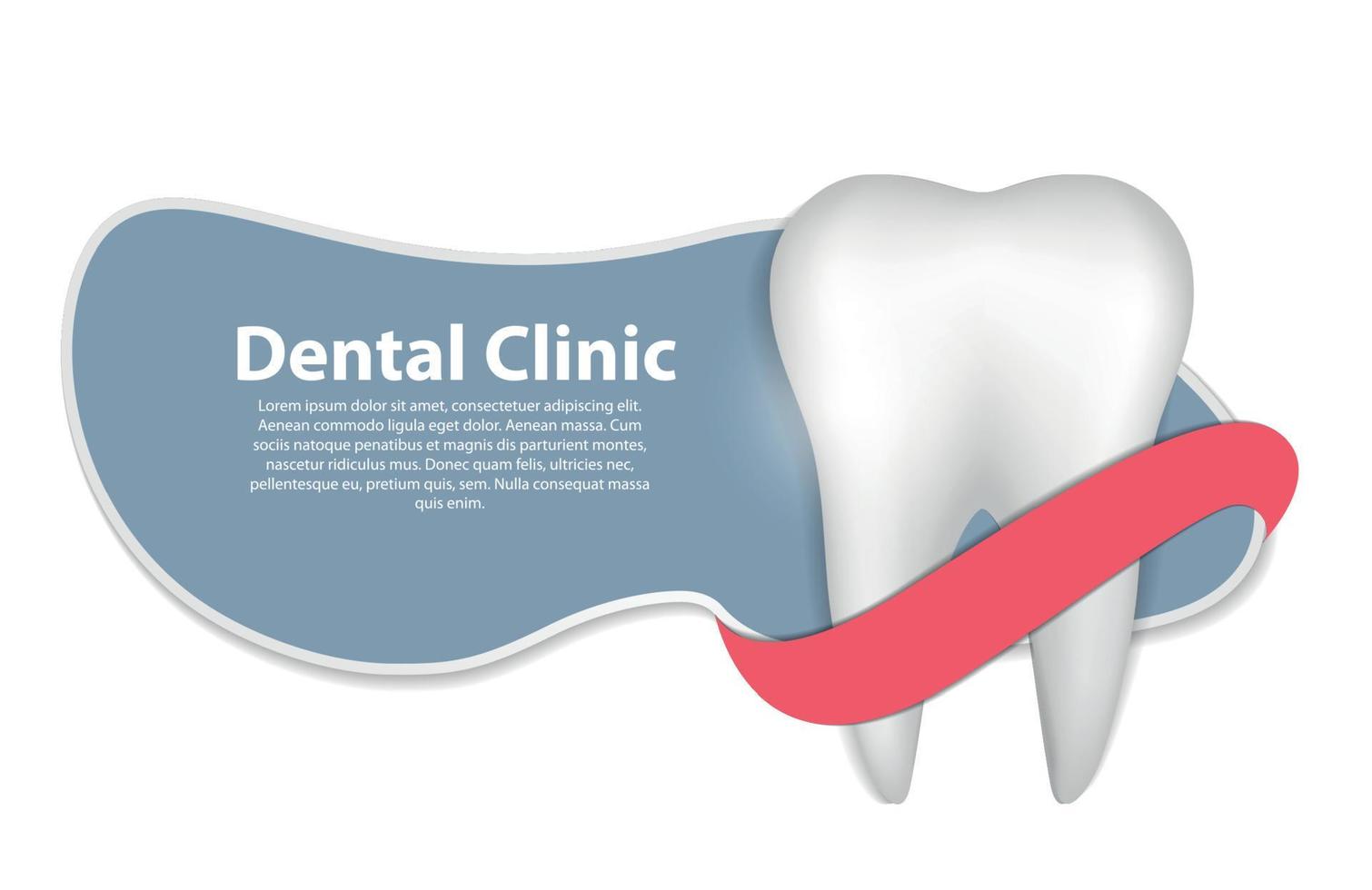 ilustração vetorial ícone clínica dentária vetor