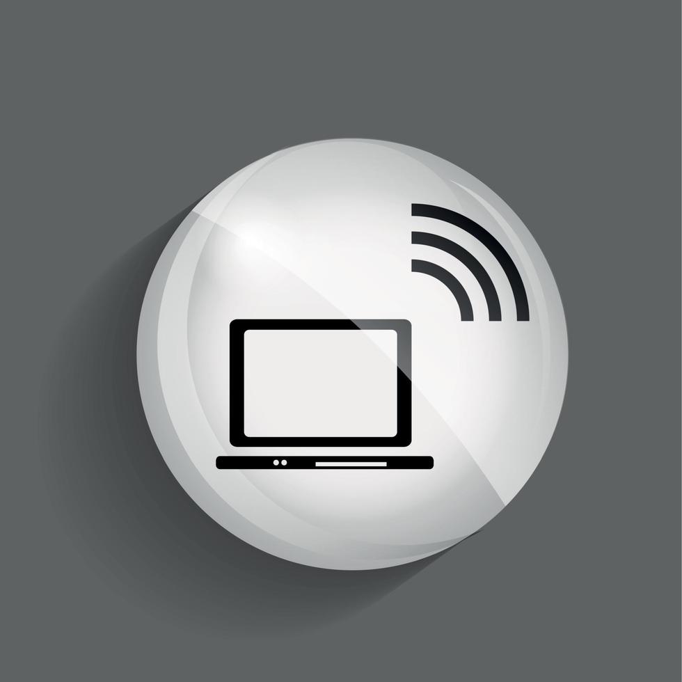 transmissão wi-fi de dados. ilustração vetorial. vetor