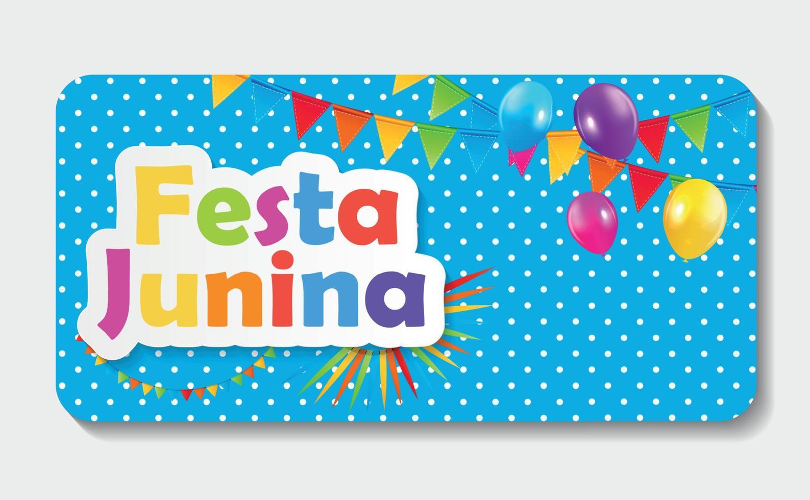 ilustração em vetor fundo festa junina