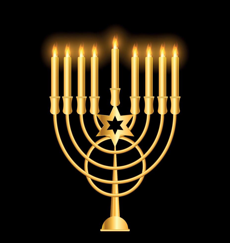 feliz hanukkah, fundo de feriado judaico vetor