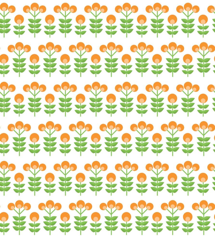 ilustração em vetor papel na moda flor plana padrão sem emenda