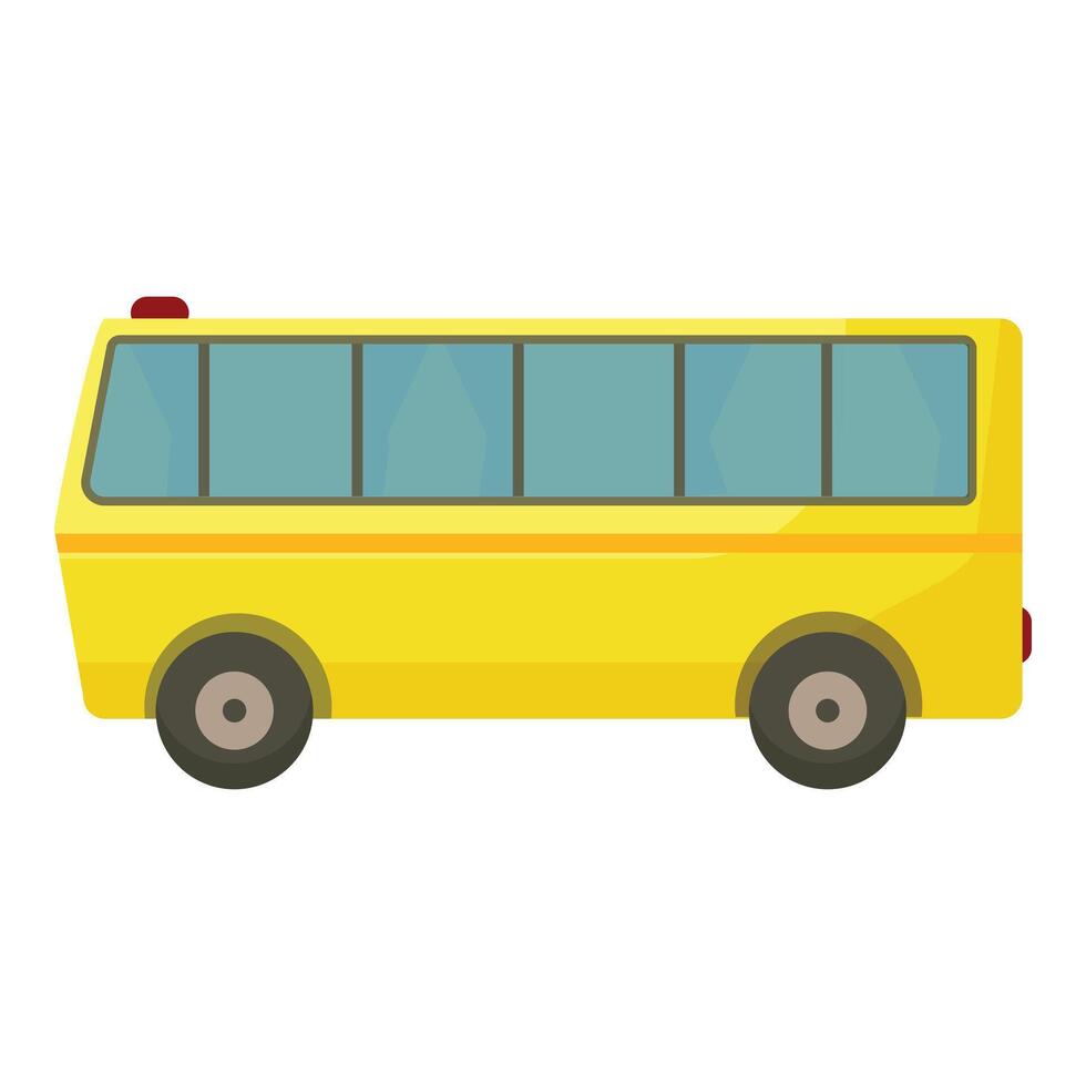 desenho animado amarelo escola ônibus ilustração vetor