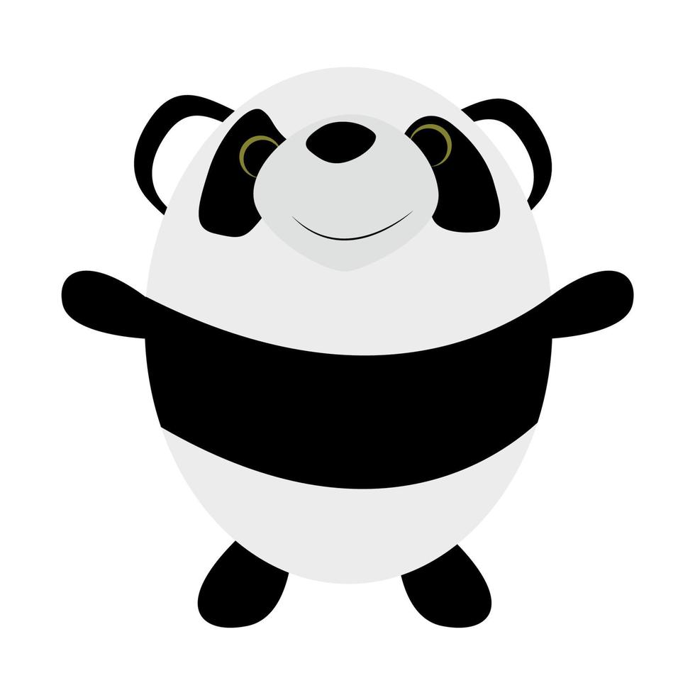 pequeno panda fofo vetor