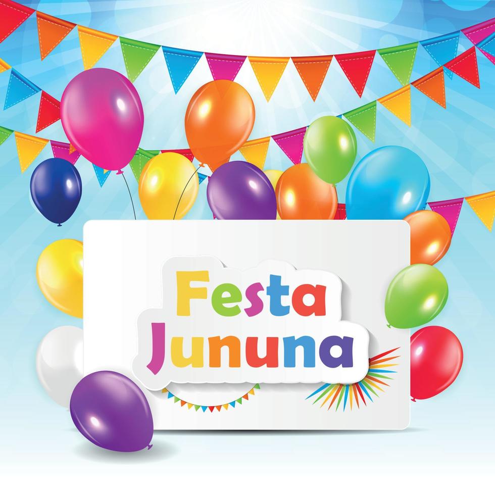 ilustração em vetor fundo festa jinina